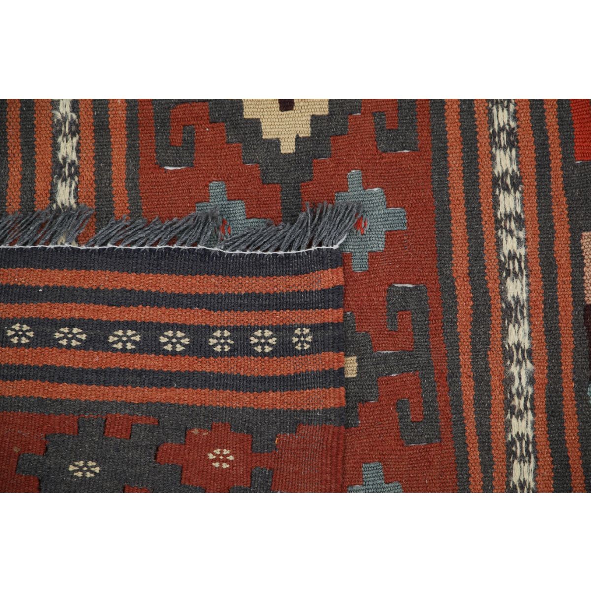 Kafkaas 5x6 Hand Woven Washable Wool Rug - Colorful