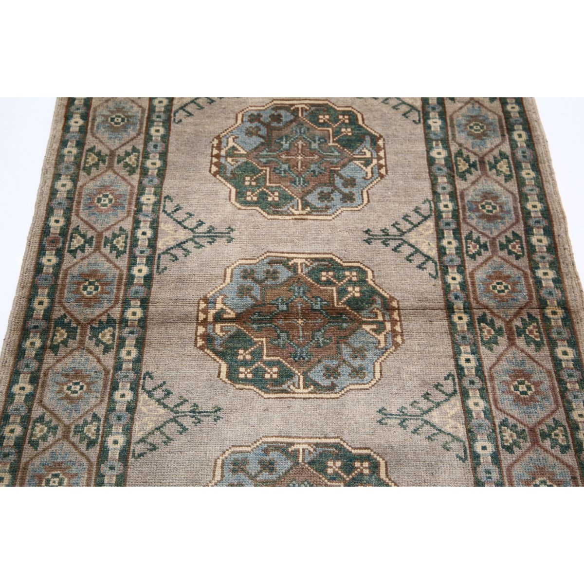Revival 3x4 Handmade Double Knotted Washable Wool Rug - Colorful
