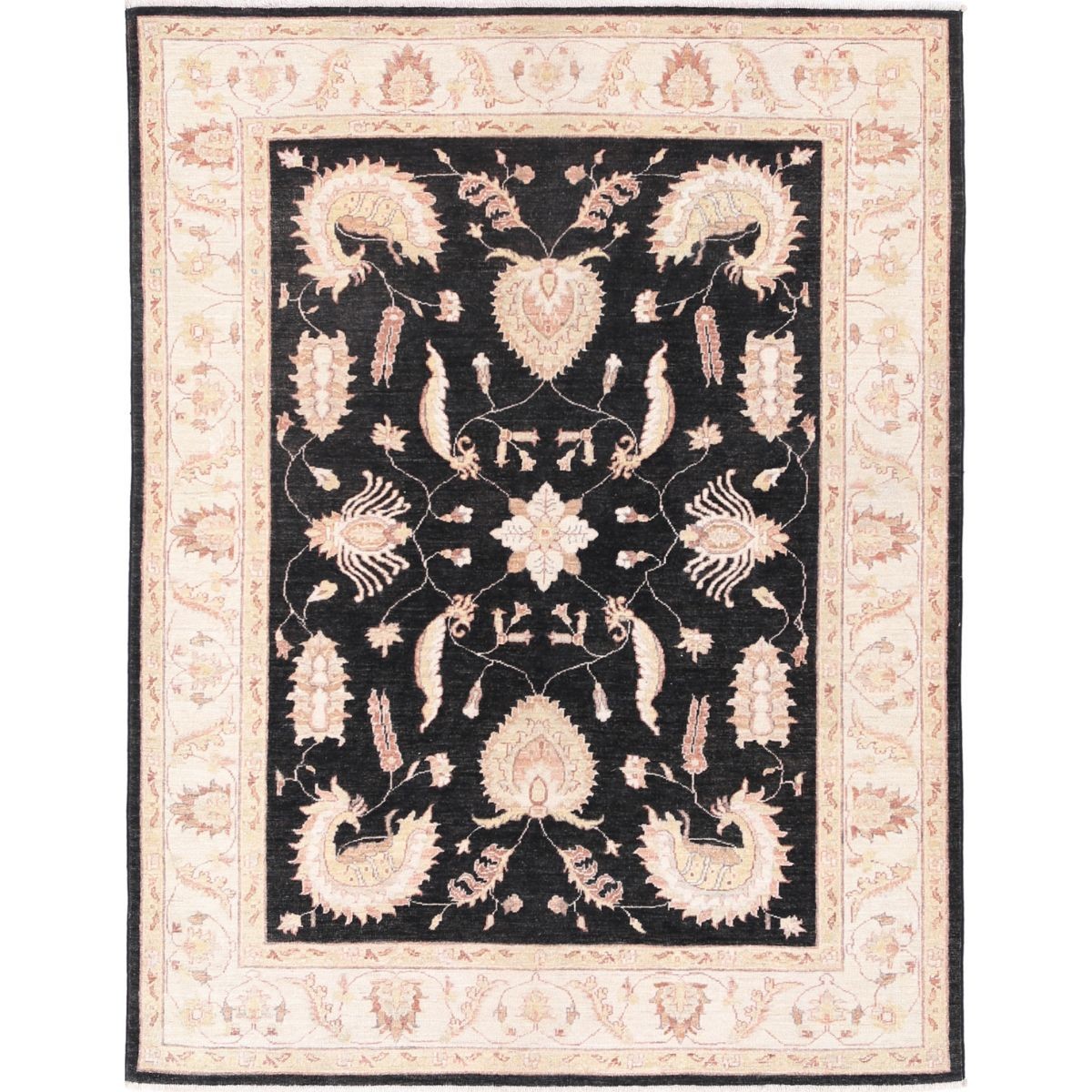 Ziegler 5x6 Handmade Double Knotted Washable Wool Rug - Colorful