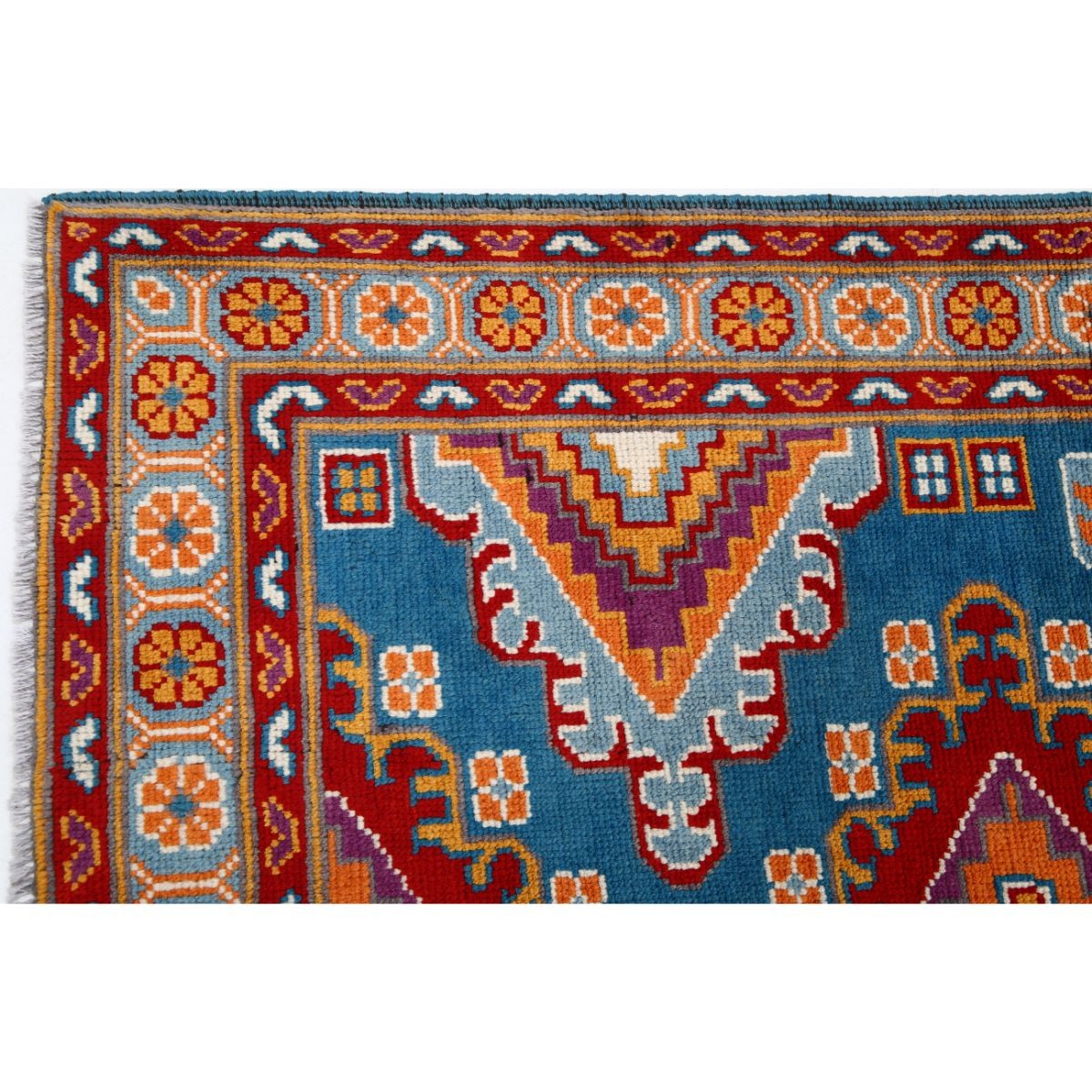 Revival 5x7 Handmade Double Knotted Washable Wool Rug - Colorful