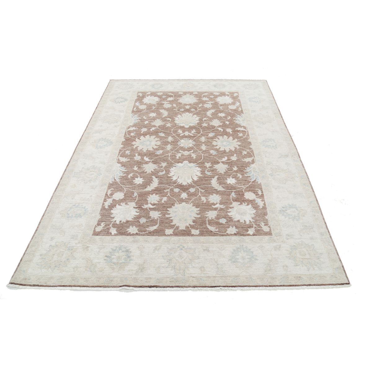 Serenity 6x8 Handmade Double Knotted Washable Wool Rug - Soft Hues