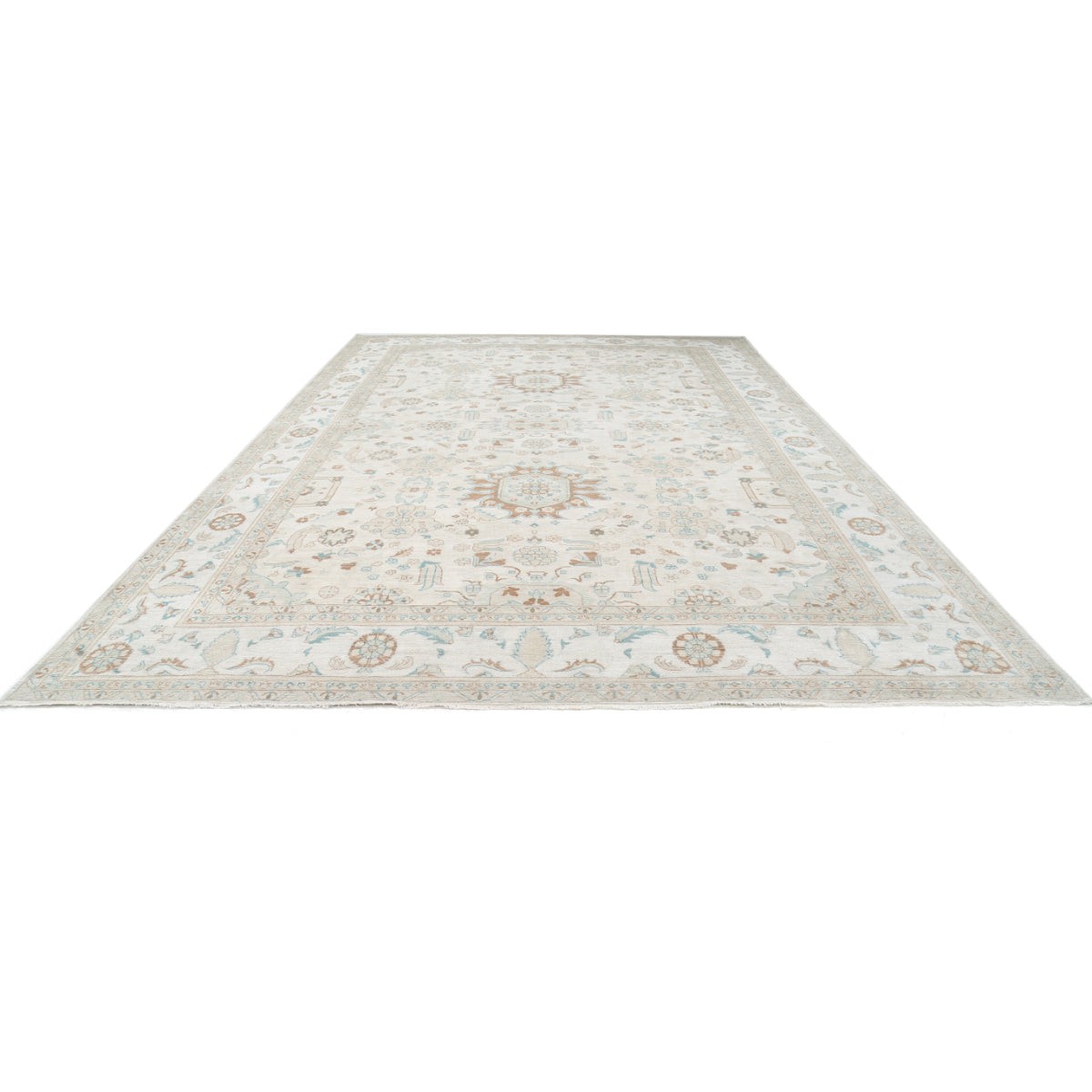 Ziegler 12x17 Handmade Double Knotted Washable Wool Rug - Colorful