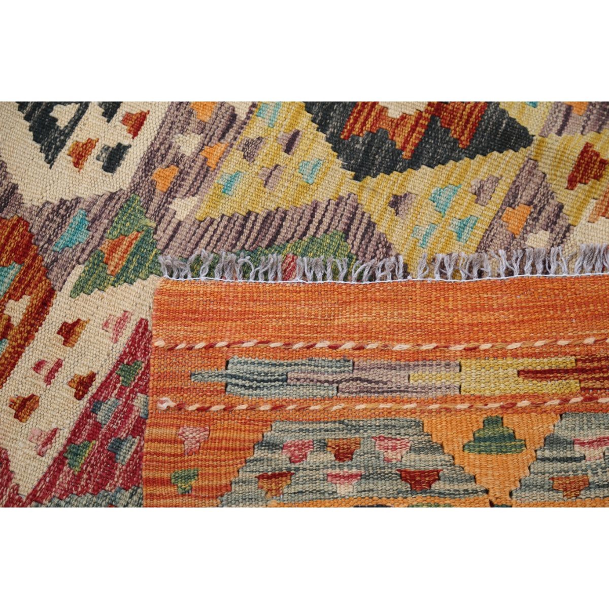 Maimana 5x7 Hand Woven Washable Wool Rug - Colorful