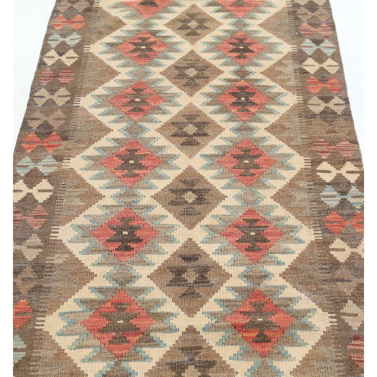 Maimana 3x10 Hand Woven Washable Wool Runner - Colorful