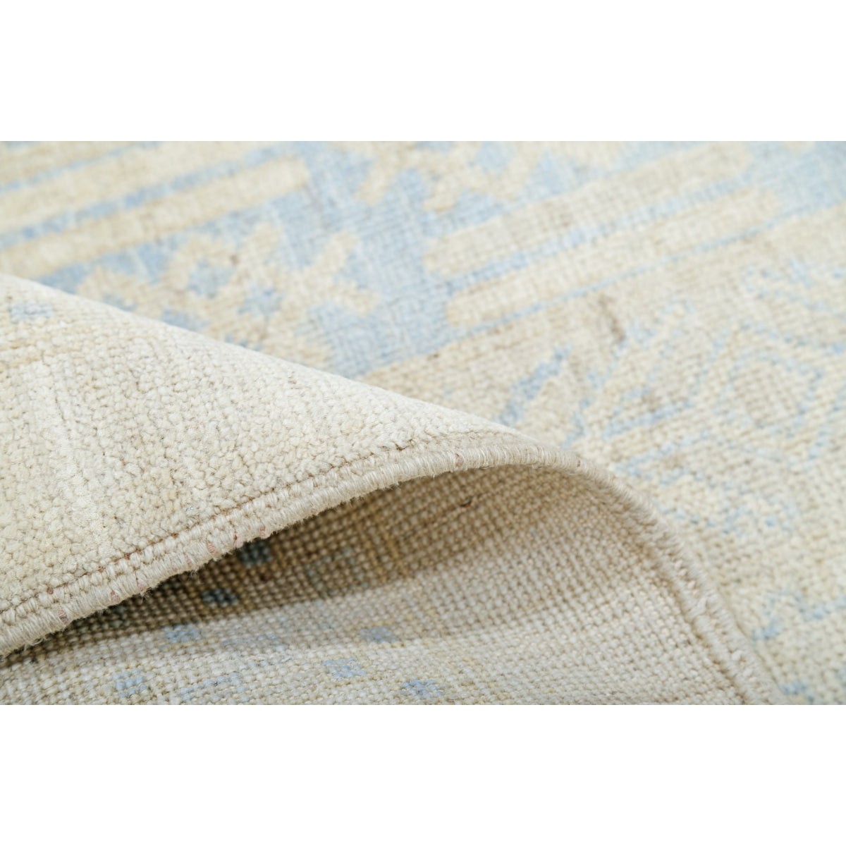 Khotan 16x32 Handmade Double Knotted Washable Wool Rug - Soft Hues