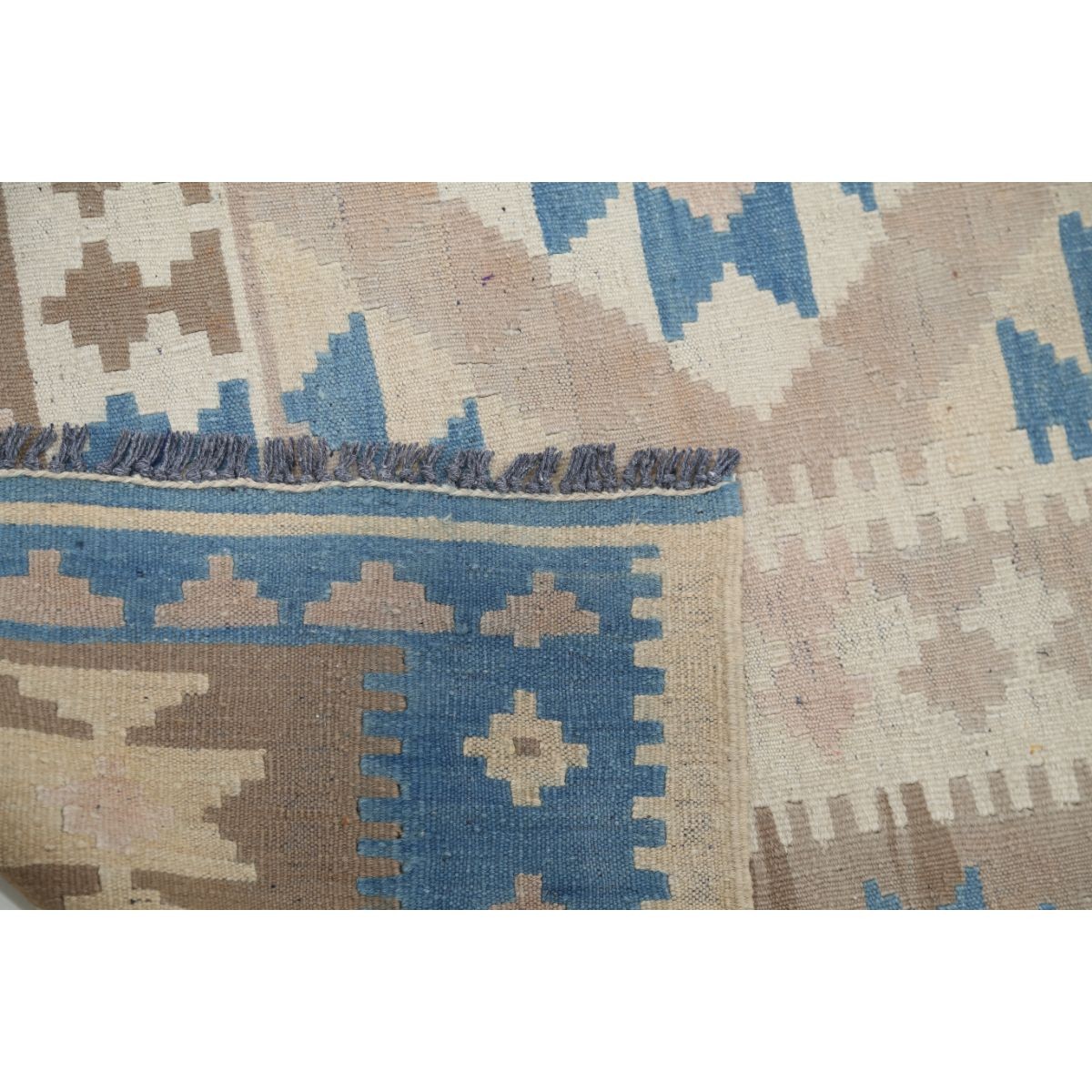 Kafkaas 5x7 Hand Woven Washable Wool Rug - Soft Hues