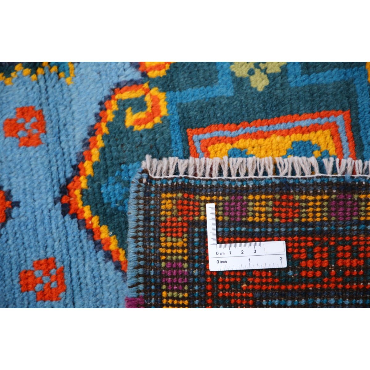 Revival 3x5 Handmade Double Knotted Washable Wool Rug - Colorful