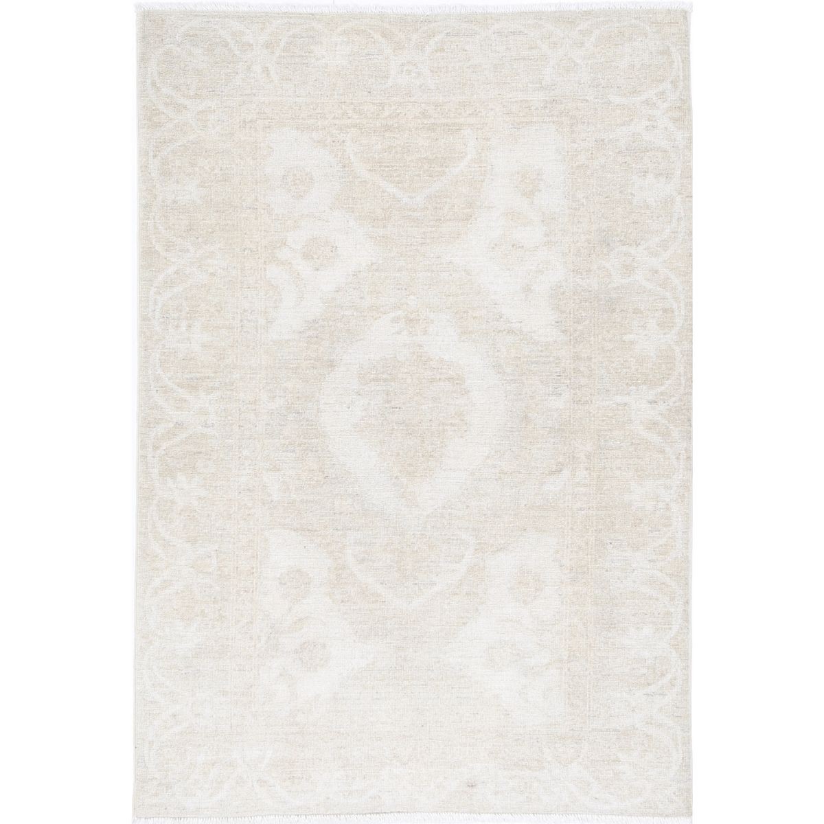 Serenity 3x6 Handmade Double Knotted Washable Wool Rug - Soft Hues