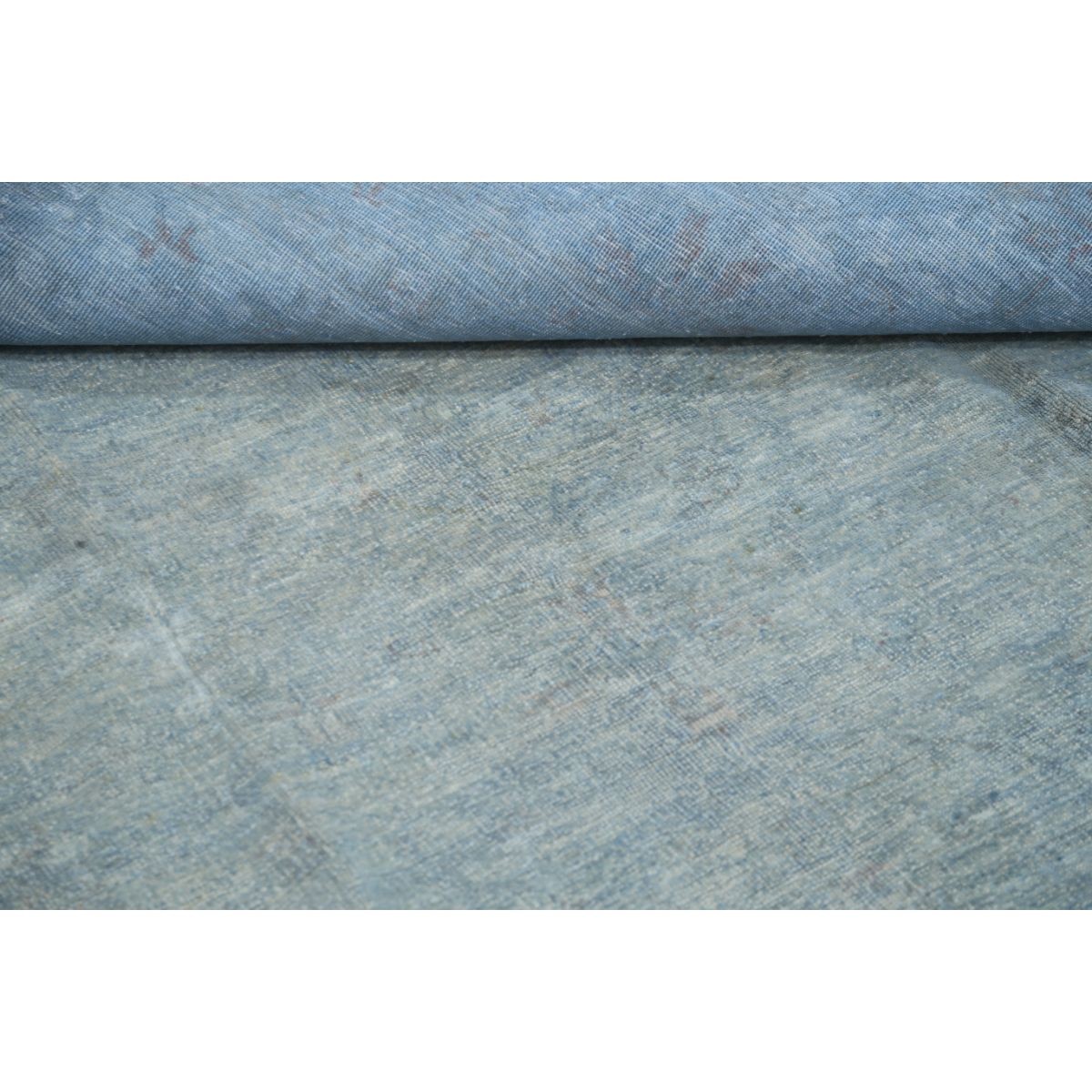 Overdye 8x10 Handmade Double Knotted Washable Wool Rug - Monochormatic