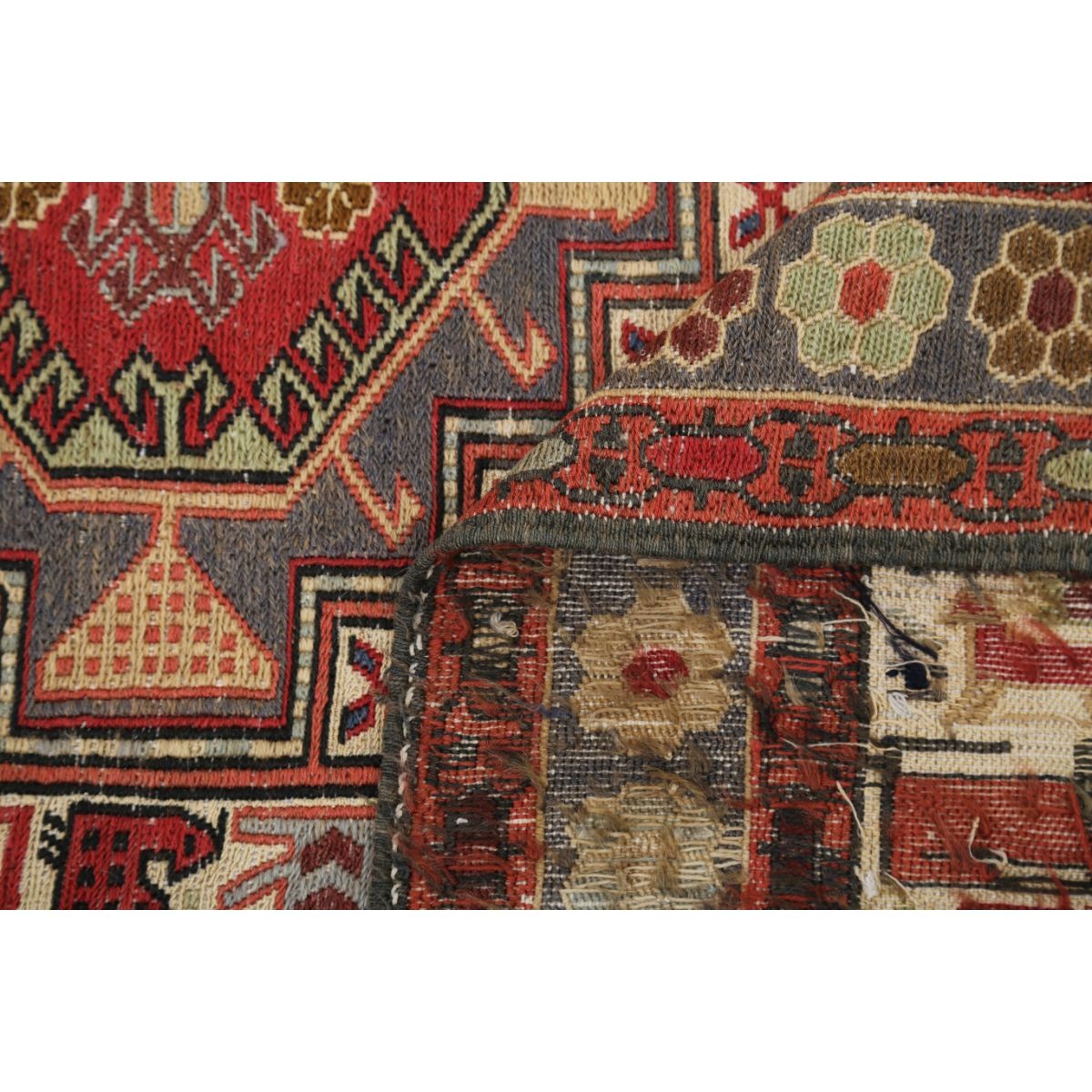 Sumak 4x7 Hand Woven Washable Wool Rug - Colorful