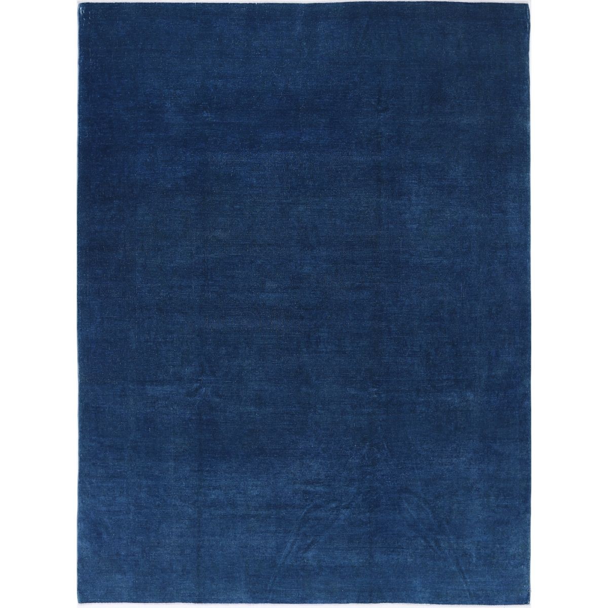 Fine 8x12 Handmade Double Knotted Washable Wool Rug - Monochormatic