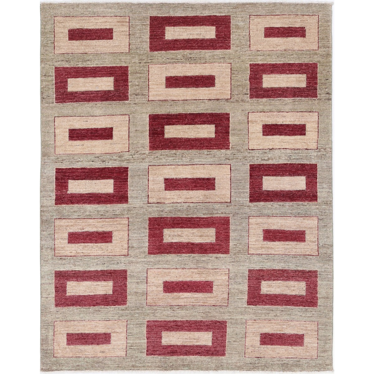 Modcar 5x7 Handmade Double Knotted Washable Wool Rug - Colorful