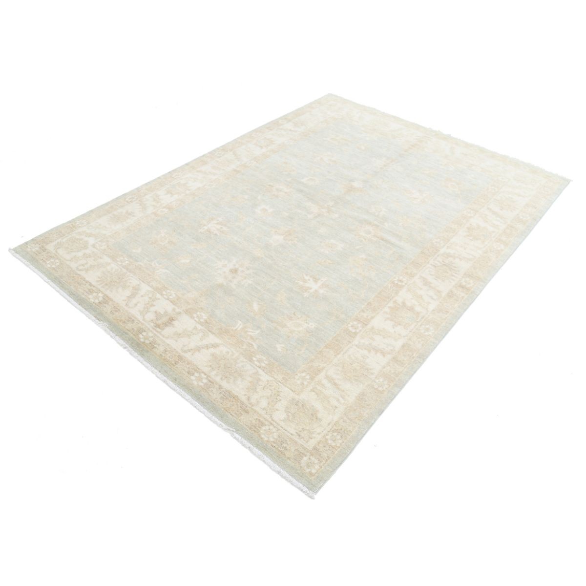 Serenity 6x8 Handmade Double Knotted Washable Wool Rug - Soft Hues
