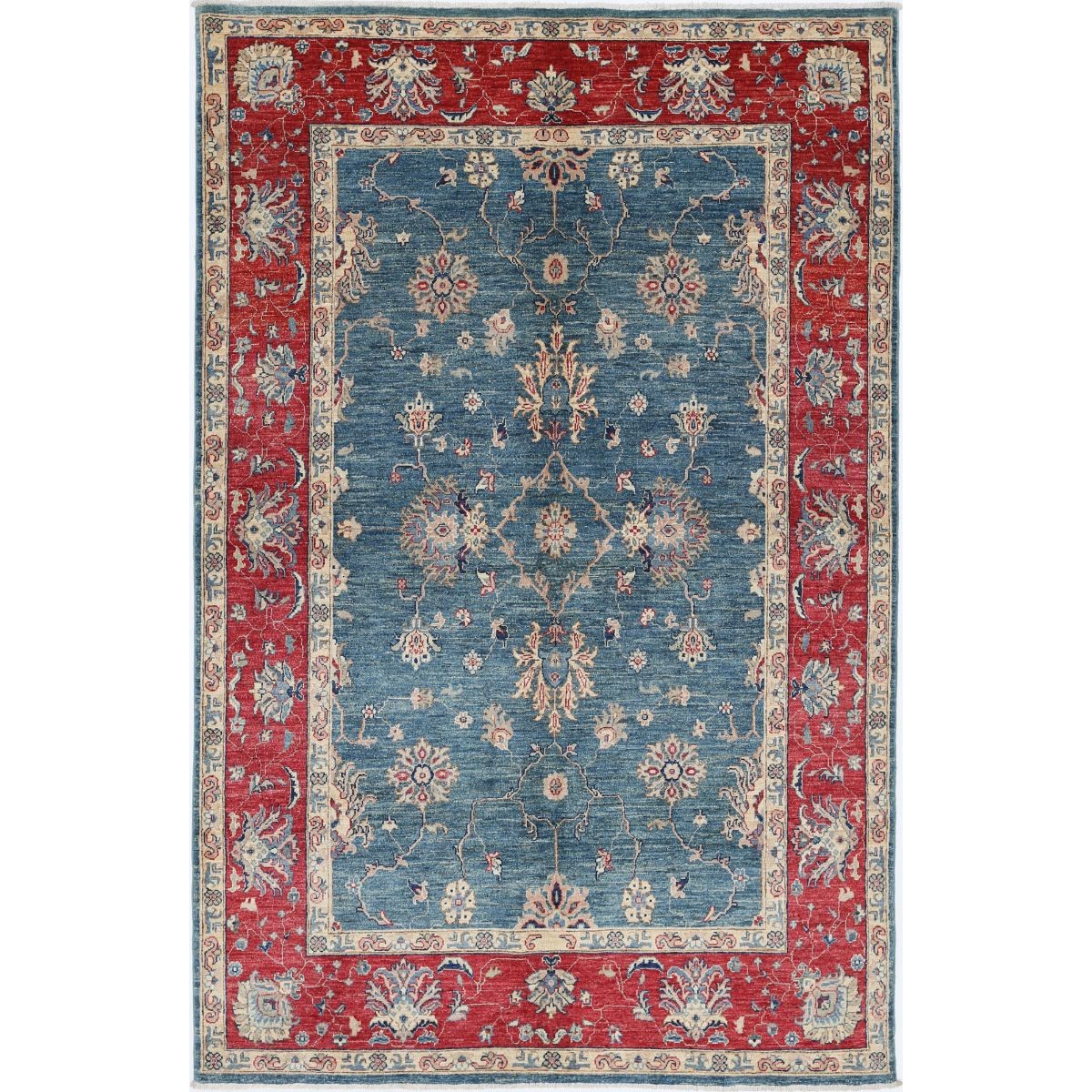 Ziegler 5x9 Handmade Double Knotted Washable Wool Rug - Colorful