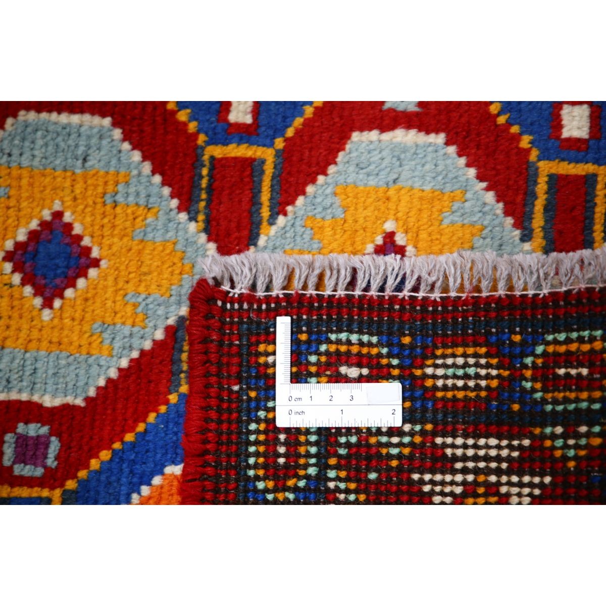 Revival 3x4 Handmade Double Knotted Washable Wool Rug - Colorful