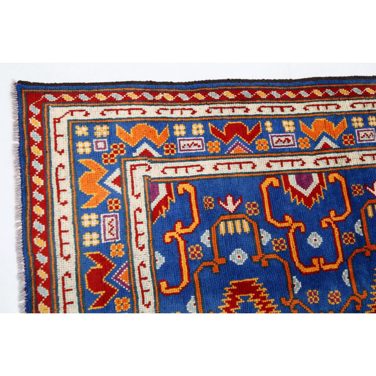 Revival 5x7 Handmade Double Knotted Washable Wool Rug - Colorful