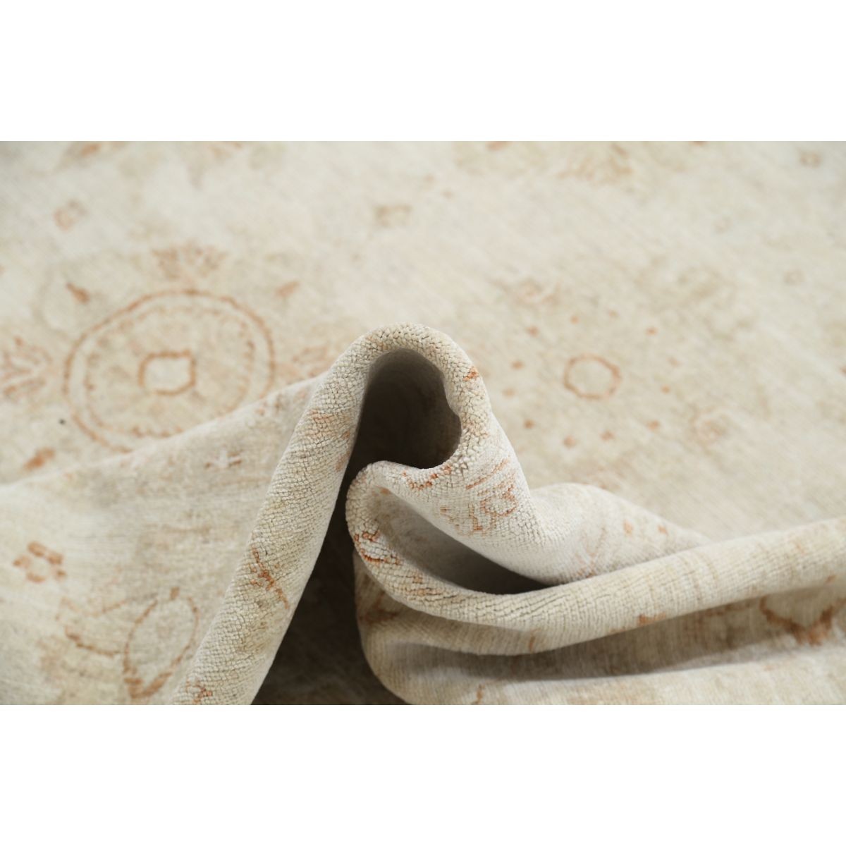 Serenity 9x12 Handmade Double Knotted Washable Wool Rug - Soft Hues