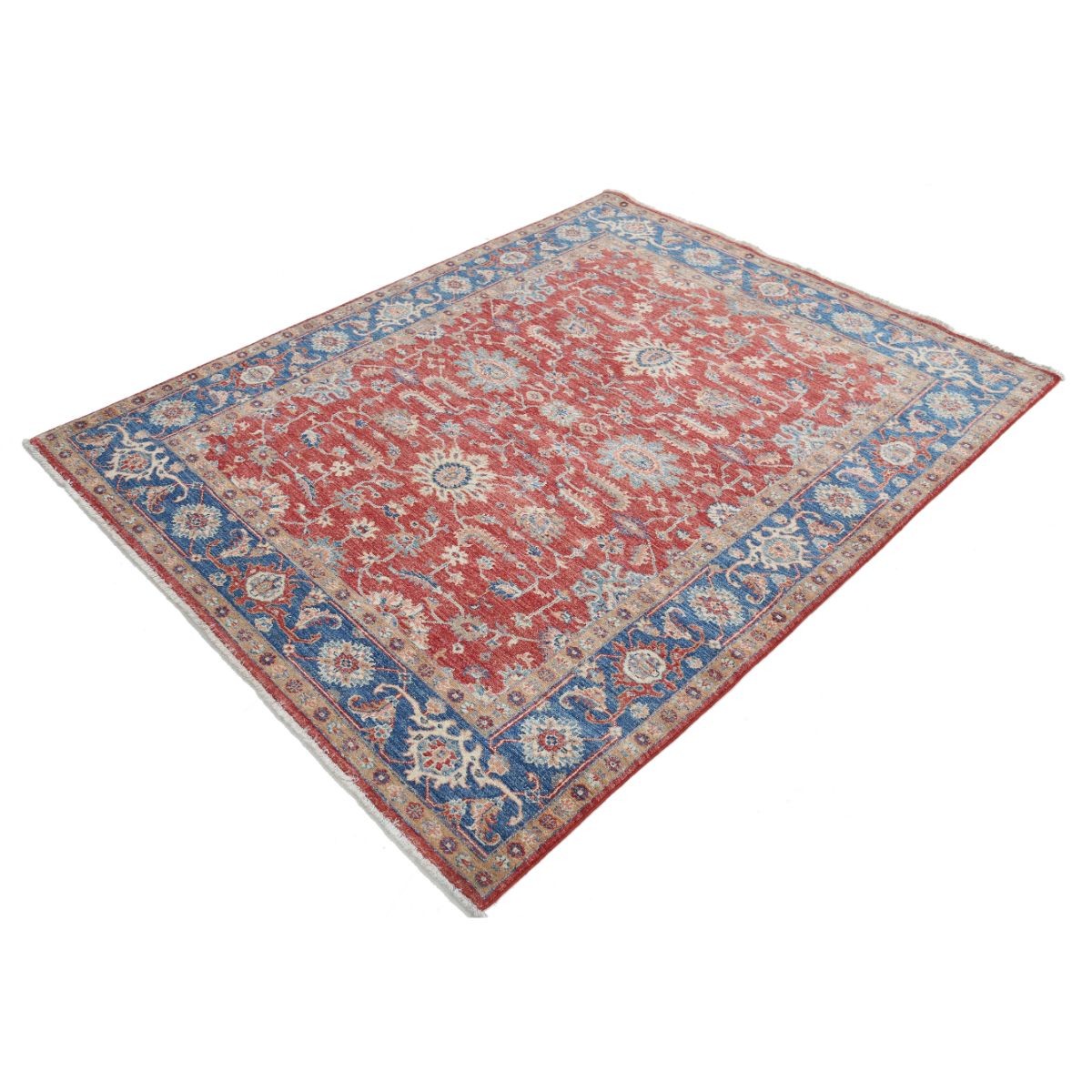Ziegler 5x7 Handmade Double Knotted Washable Wool Rug - Colorful
