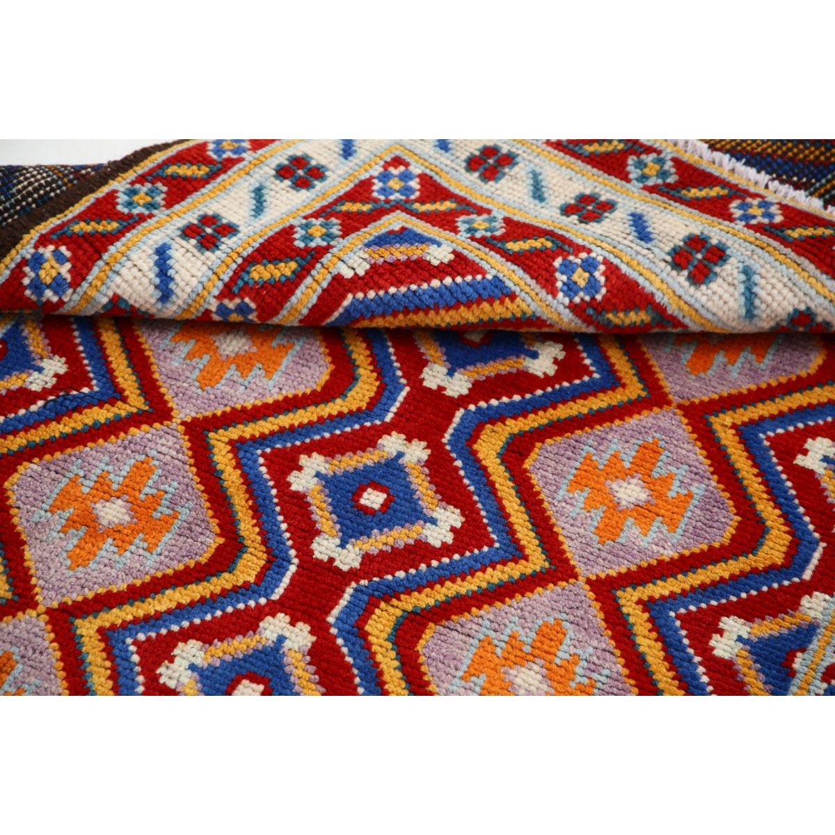 Revival 3x5 Handmade Double Knotted Washable Wool Rug - Colorful