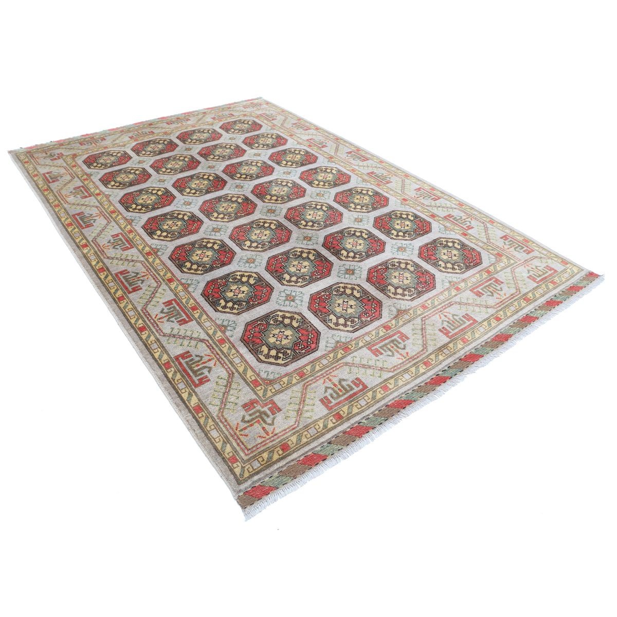 Revival 7x10 Handmade Double Knotted Washable Wool Rug - Colorful