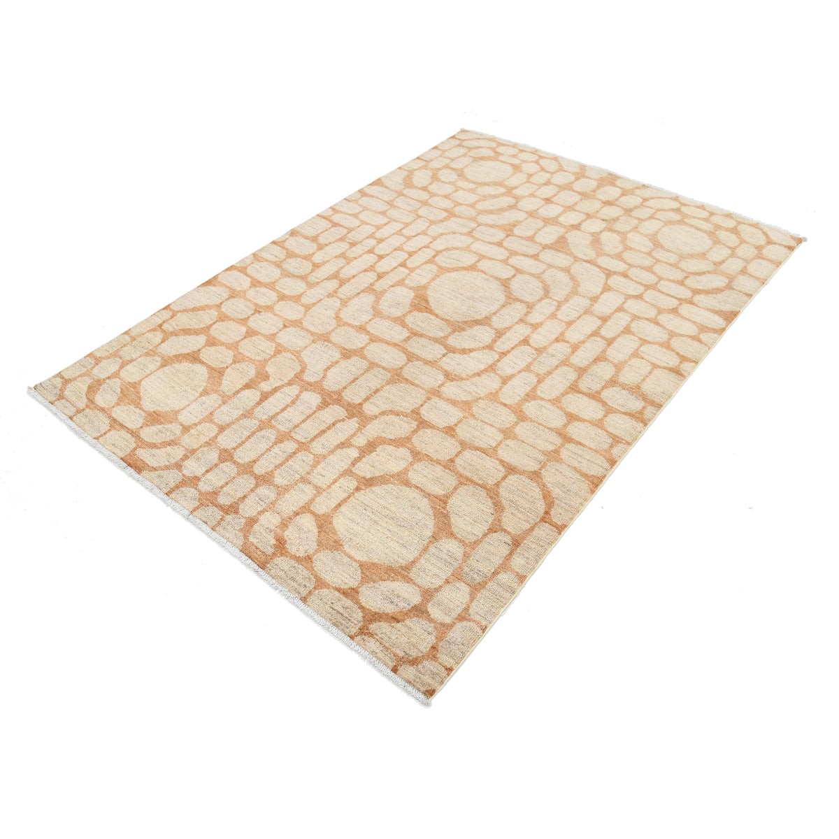 Modcar 5x7 Handmade Double Knotted Washable Wool Rug - Colorful