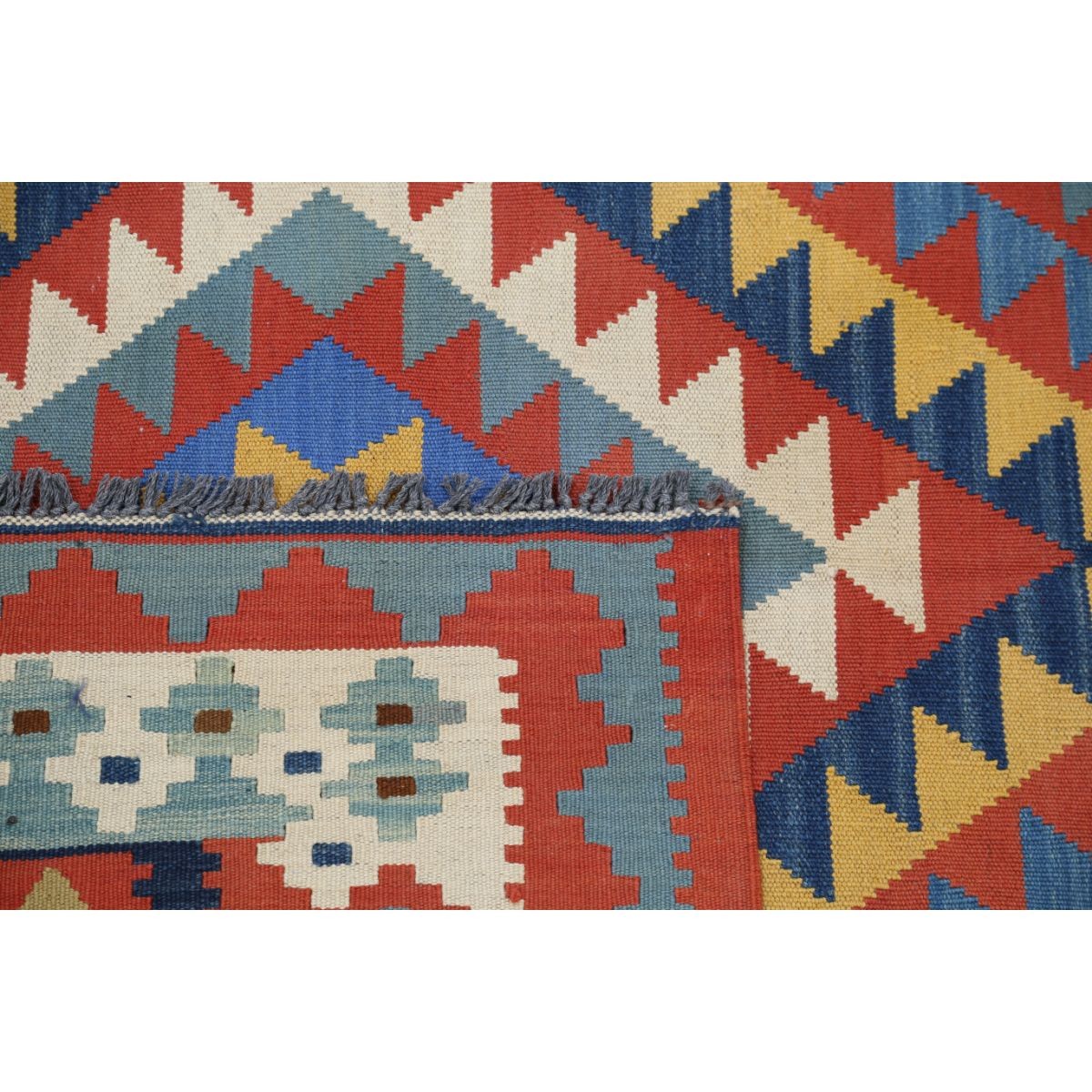 Kafkaas 5x7 Hand Woven Washable Wool Rug - Colorful