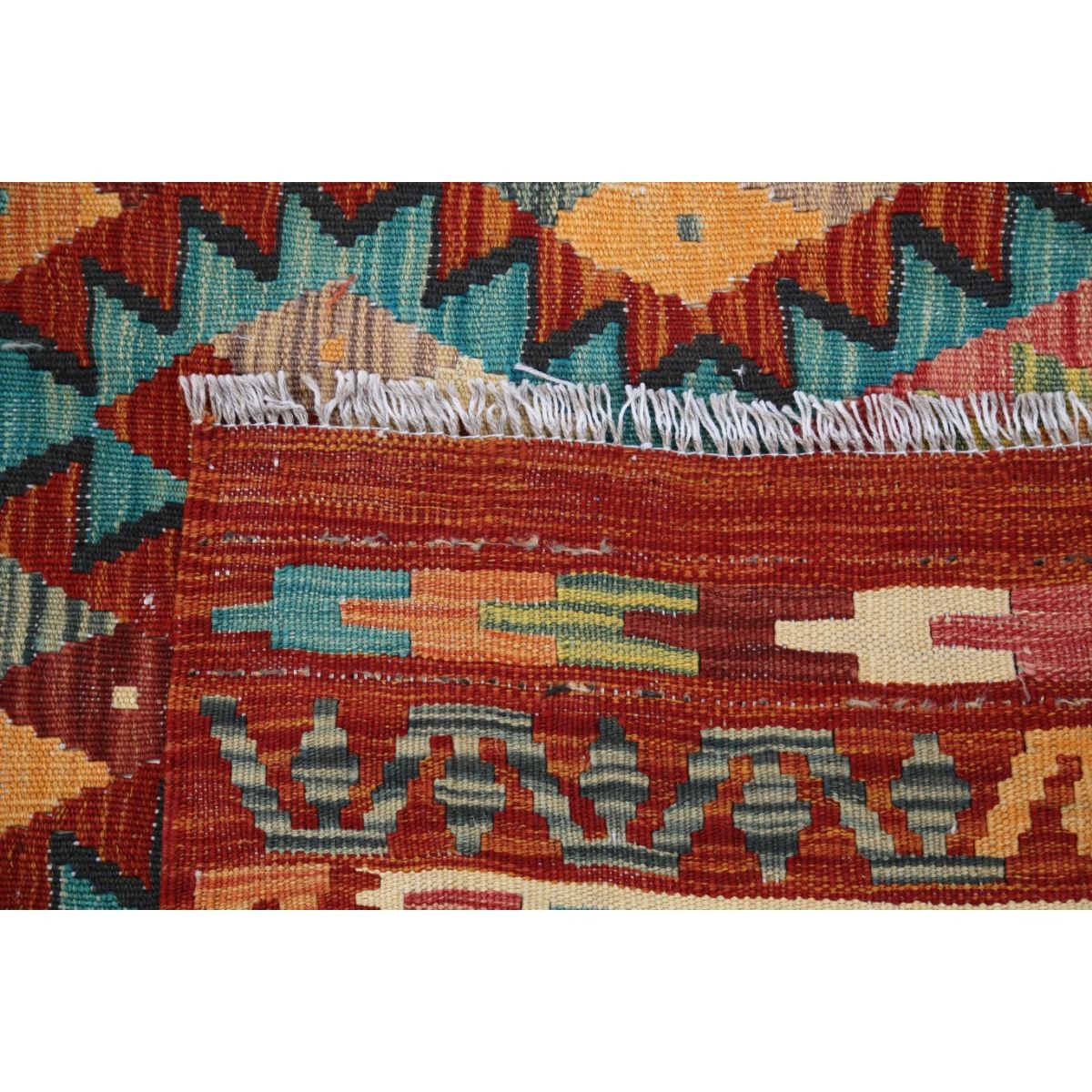 Maimana 5x6 Hand Woven Washable Wool Rug - Colorful