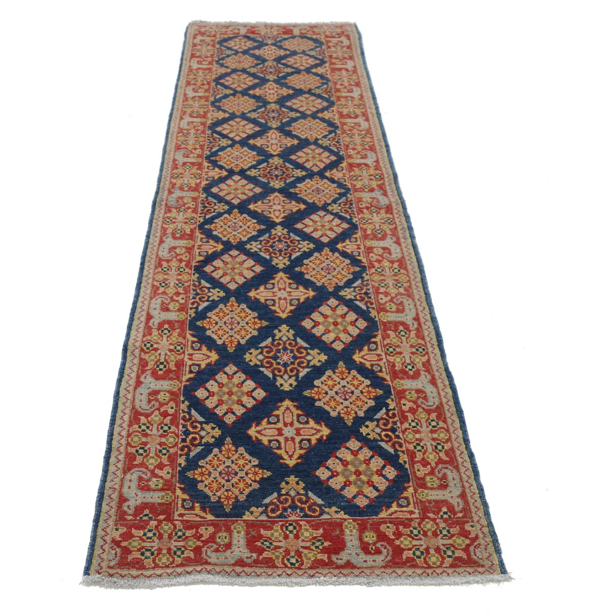 Revival 3x9 Handmade Double Knotted Washable Wool Runner - Colorful