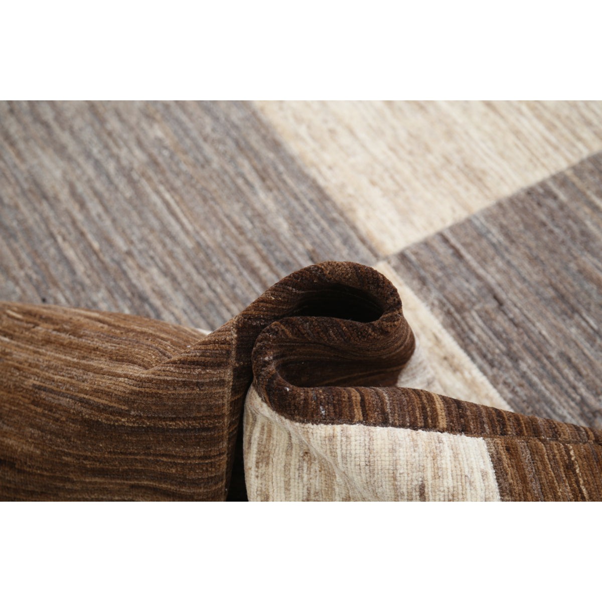 Modcar 7x8 Handmade Double Knotted Washable Wool Rug - Colorful