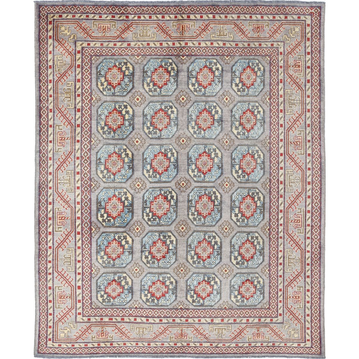 Revival 8x10 Handmade Double Knotted Washable Wool Rug - Colorful