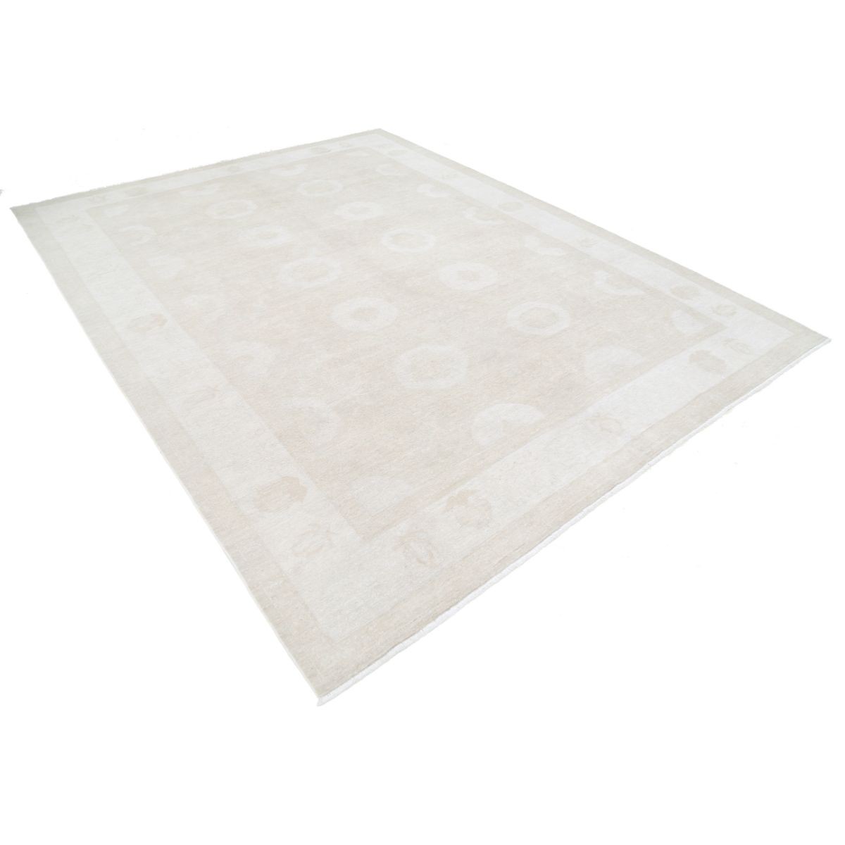 Serenity 8x11 Handmade Double Knotted Washable Wool Rug - Soft Hues