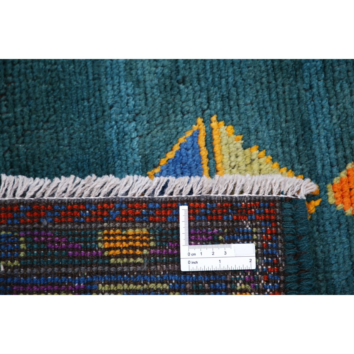 Revival 6x8 Handmade Double Knotted Washable Wool Rug - Colorful