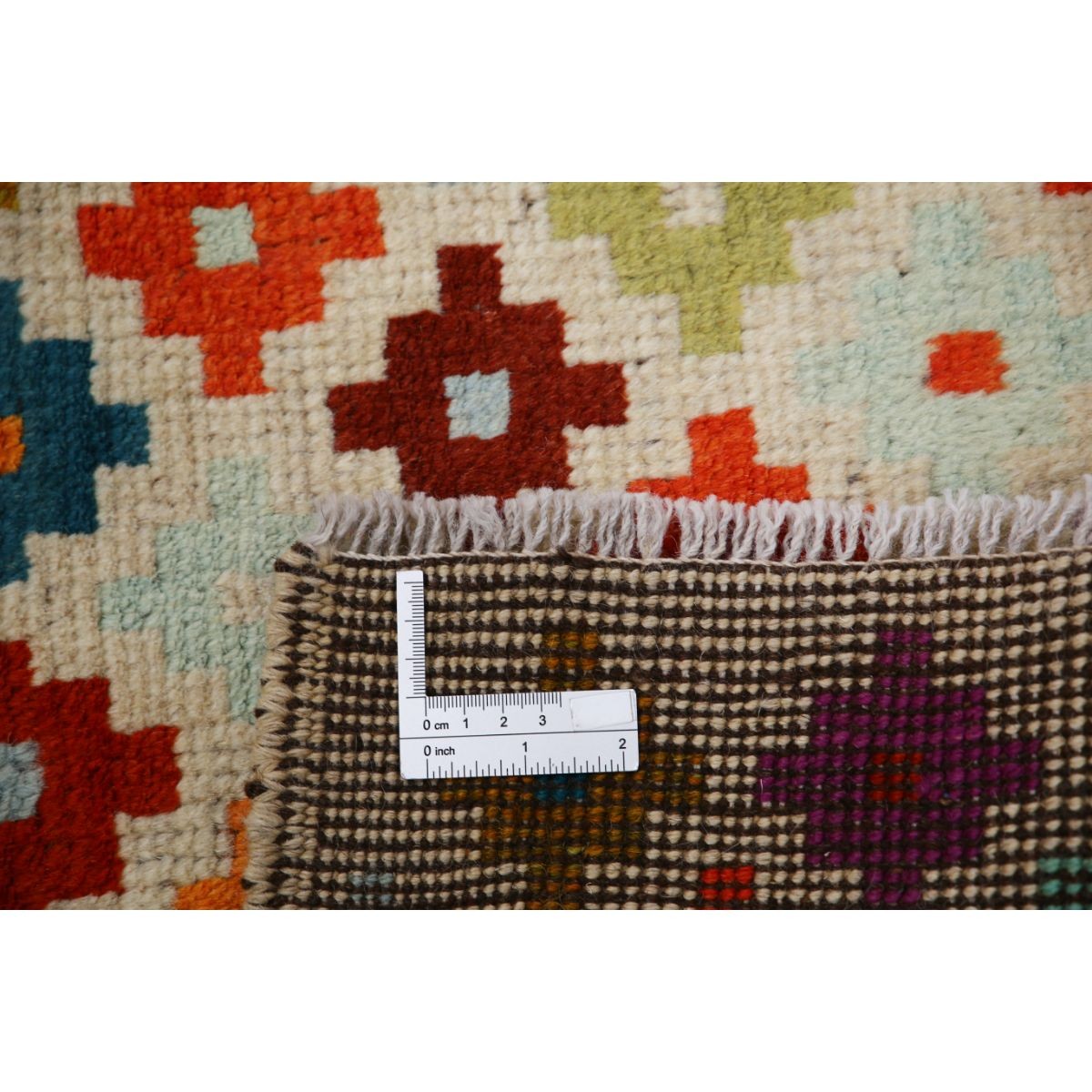 Revival 3x4 Handmade Double Knotted Washable Wool Rug - Colorful