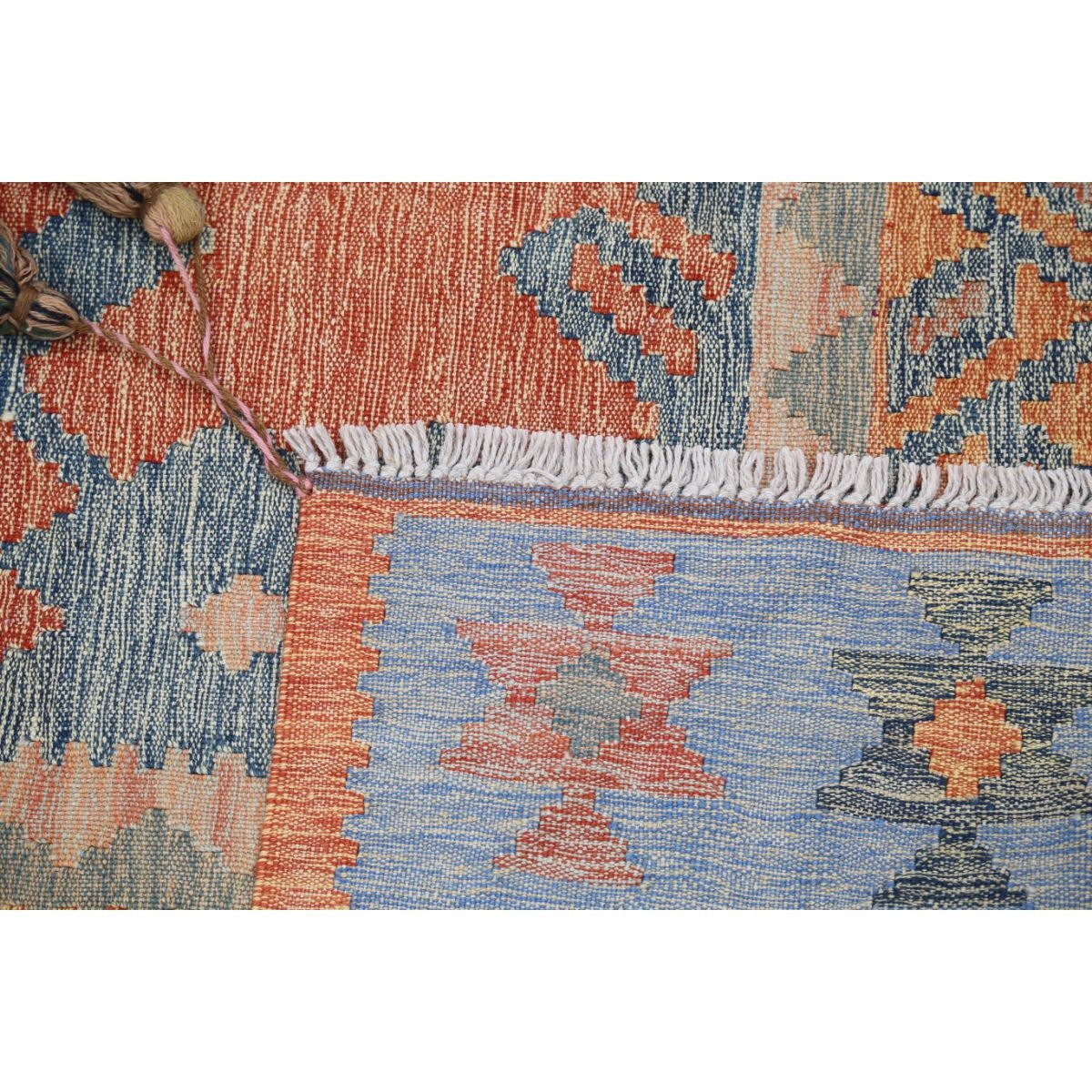 Kafkaas 5x7 Hand Woven Washable Wool Rug - Colorful