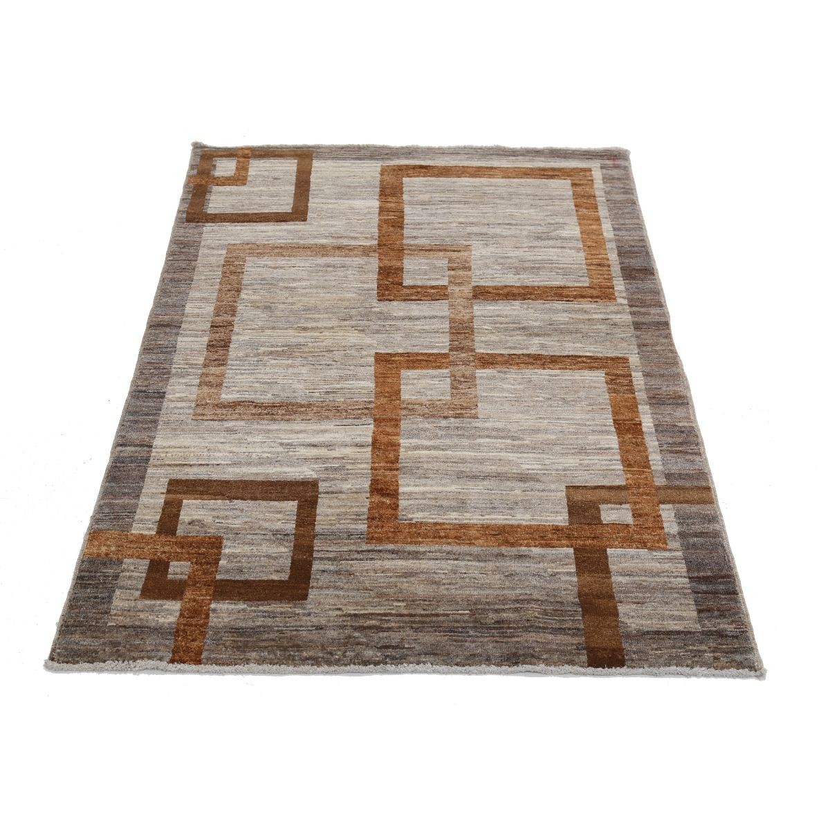 Modcar 3x5 Handmade Double Knotted Washable Wool Rug - Colorful