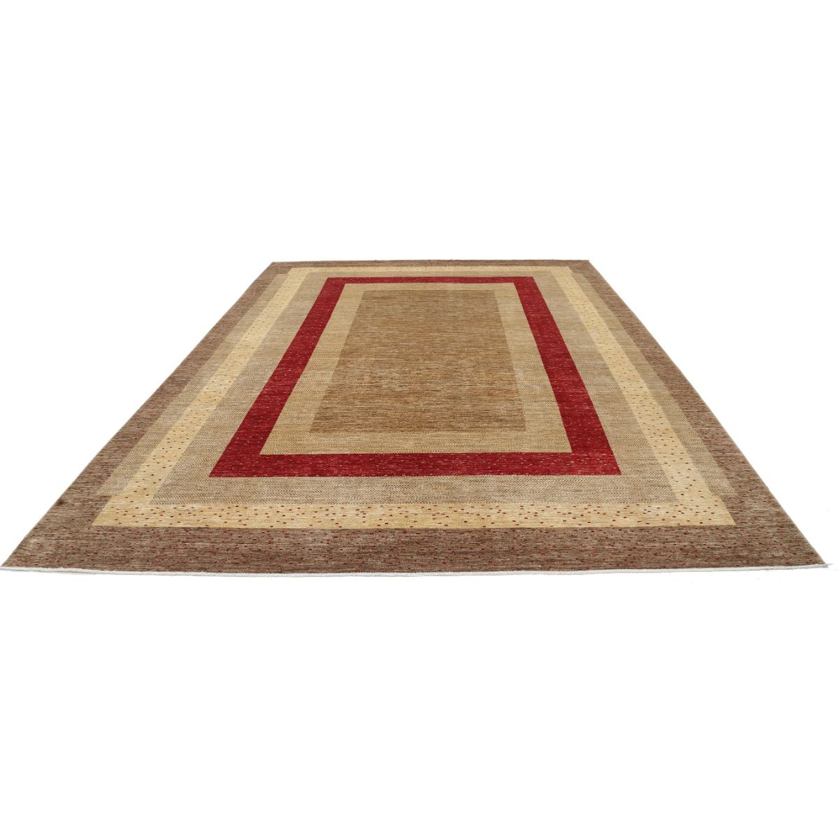 Modcar 10x14 Handmade Double Knotted Washable Wool Rug - Colorful