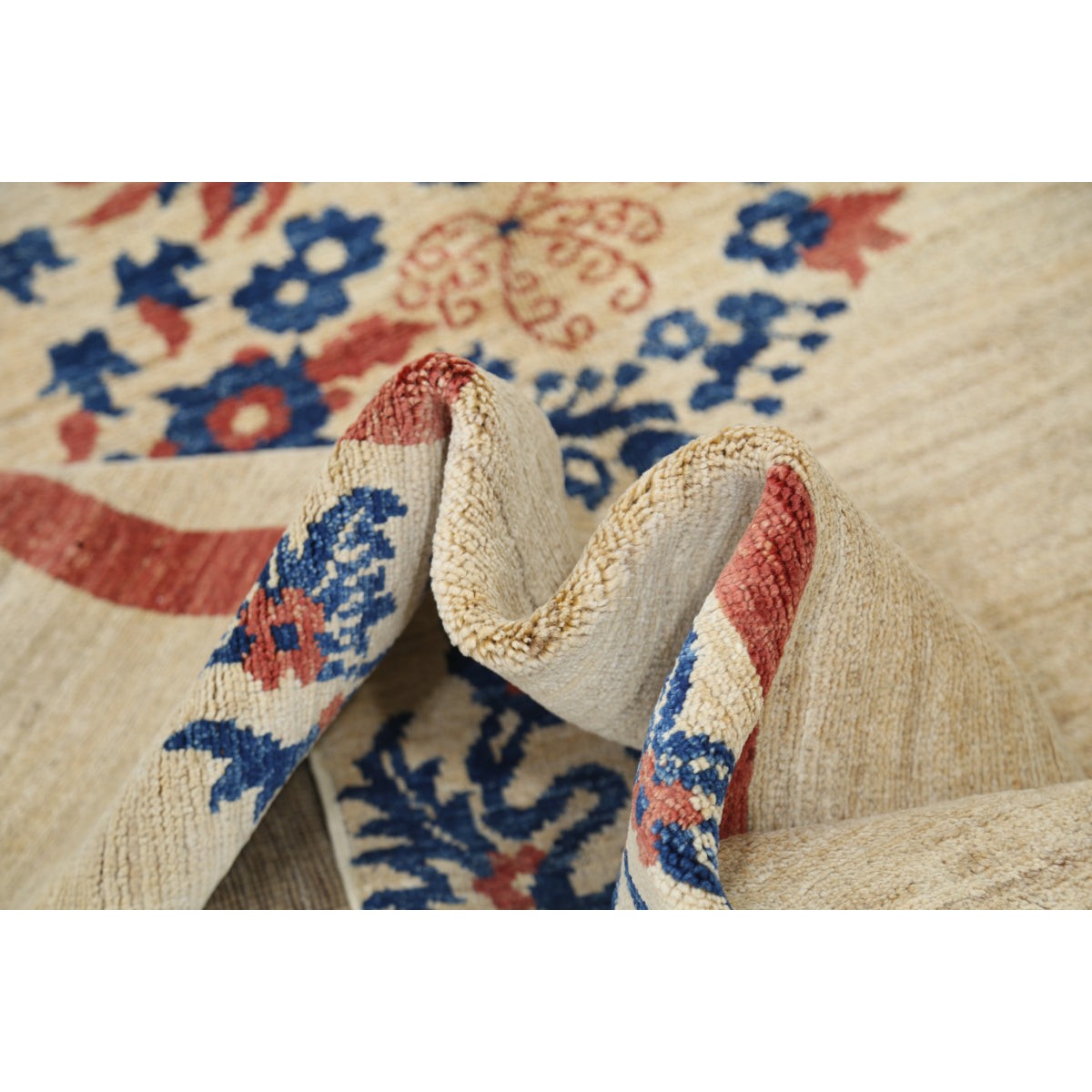 Modcar 5x7 Handmade Double Knotted Washable Wool Rug - Colorful