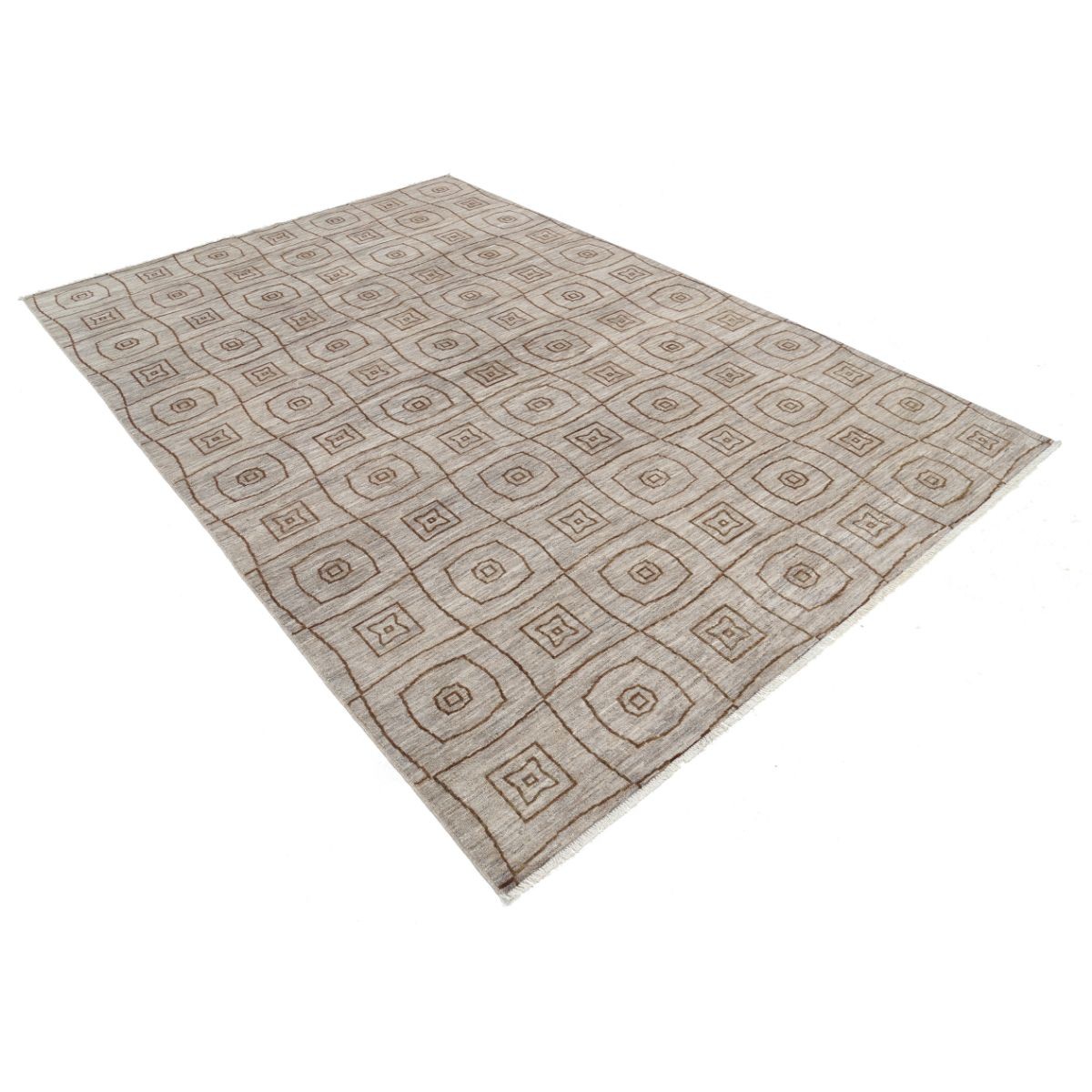 Modcar 7x10 Handmade Double Knotted Washable Wool Rug - Colorful