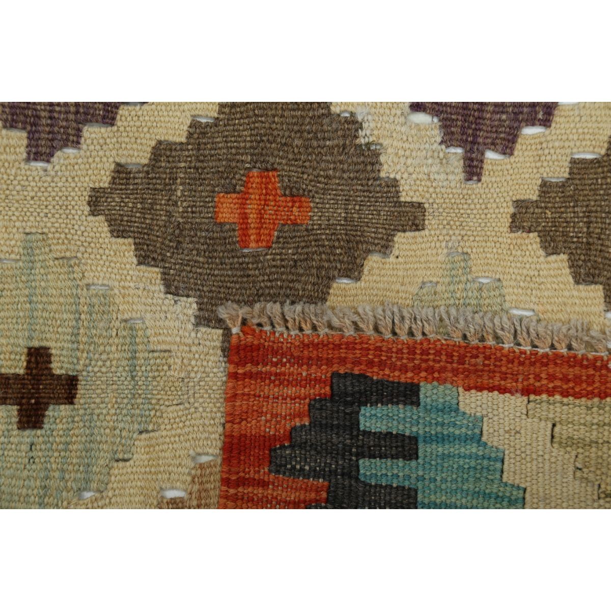 Maimana 6x10 Hand Woven Washable Wool Rug - Colorful