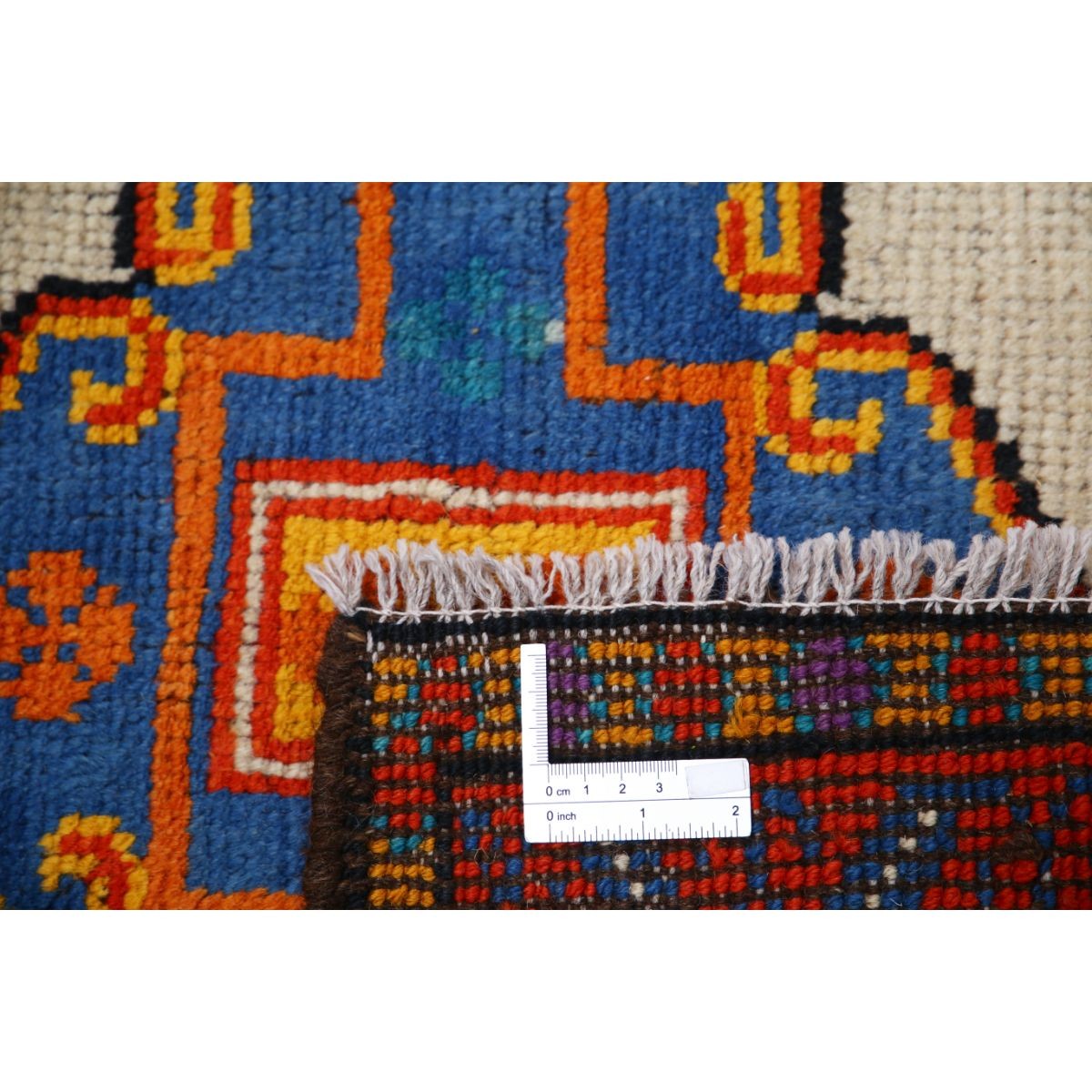 Revival 3x4 Handmade Double Knotted Washable Wool Rug - Colorful