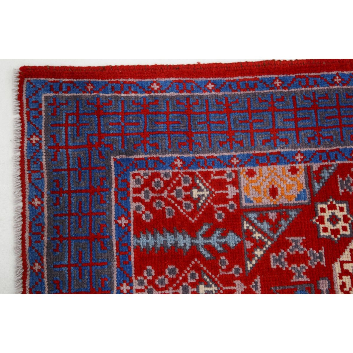 Revival 3x5 Handmade Double Knotted Washable Wool Rug - Colorful