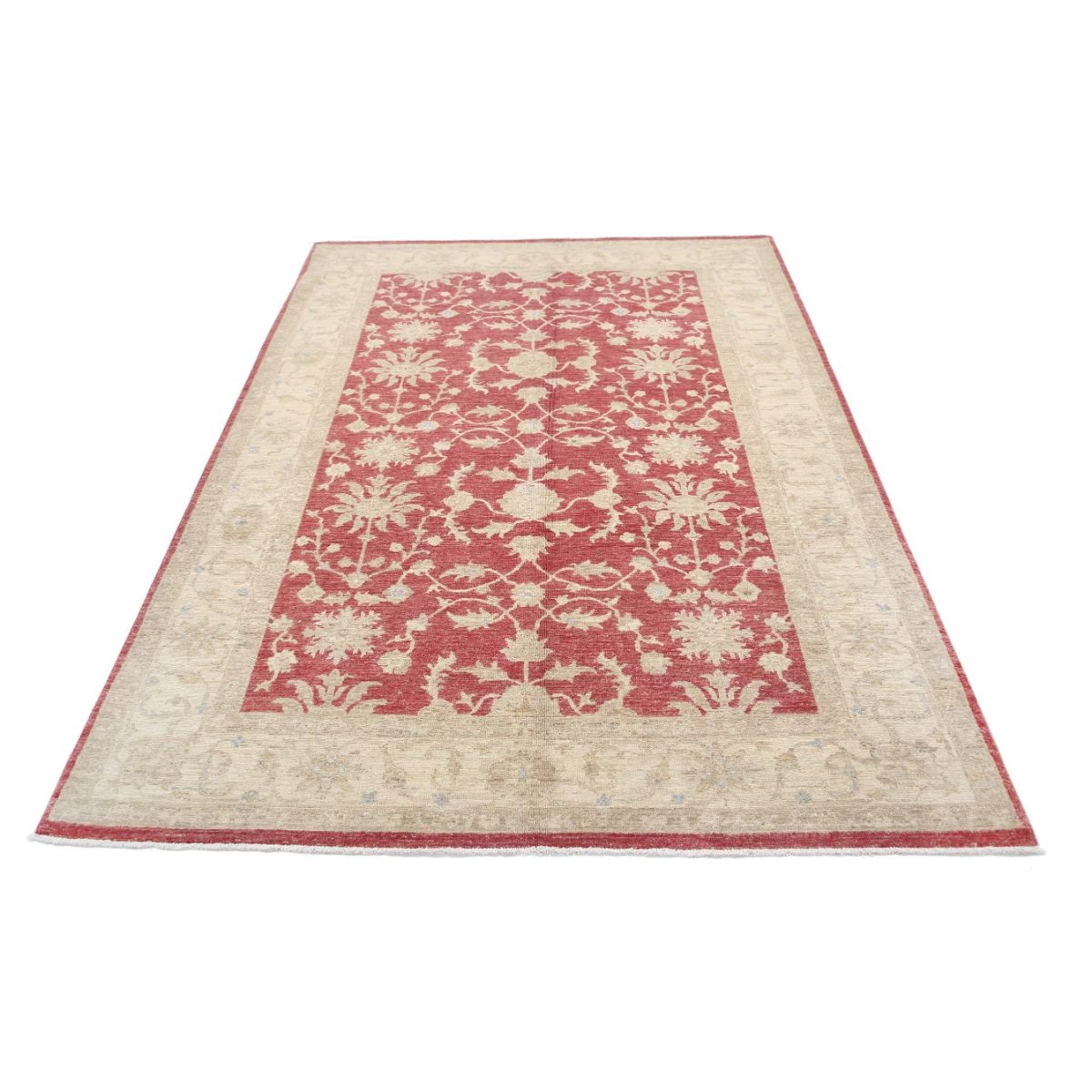 Ziegler 6x8 Handmade Double Knotted Washable Wool Rug - Soft Hues
