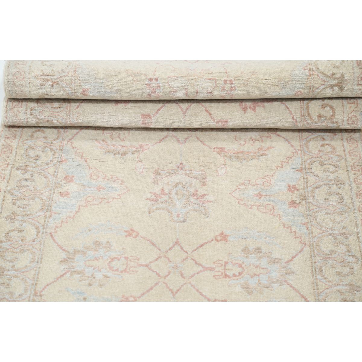 Serenity 3x10 Handmade Double Knotted Washable Wool Runner - Soft Hues