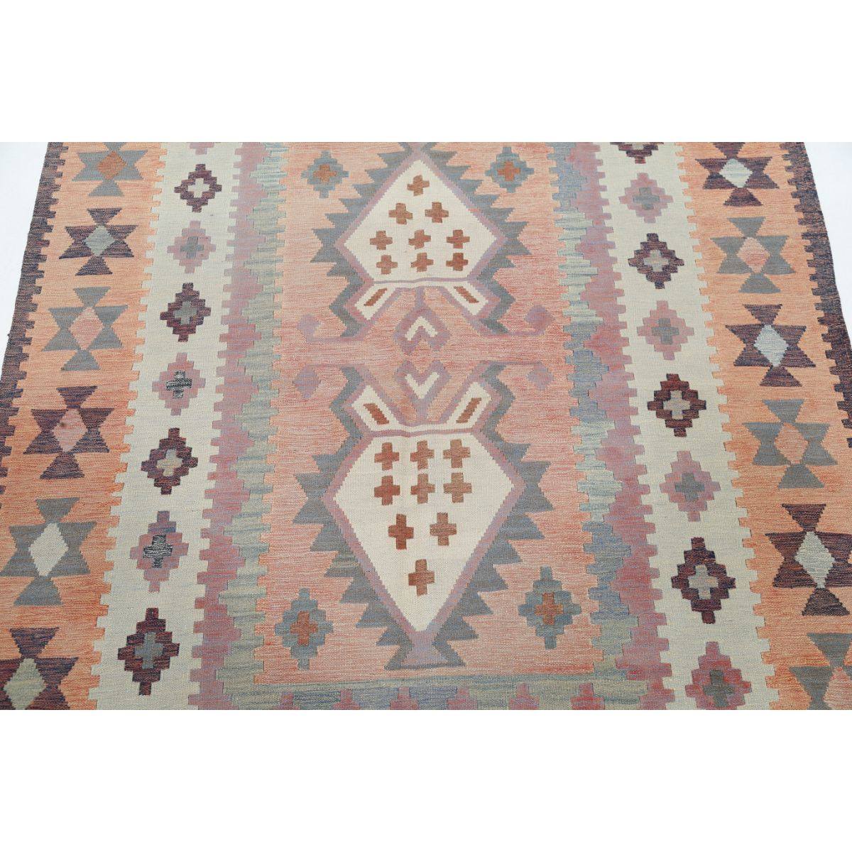 Kafkaas 5x7 Hand Woven Washable Wool Rug - Colorful