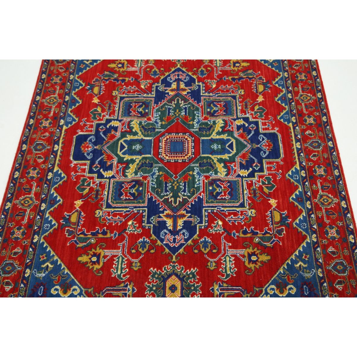 Gulshan 4x6 Powered-Loomed Washable Wool Rug - Colorful
