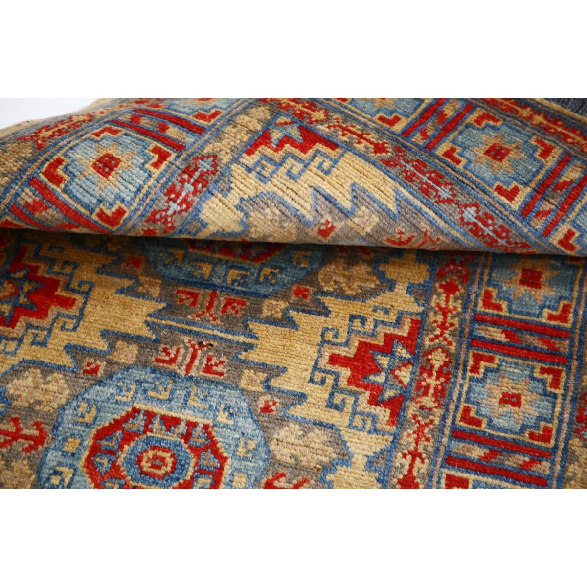 Revival 3x4 Handmade Double Knotted Washable Wool Rug - Colorful