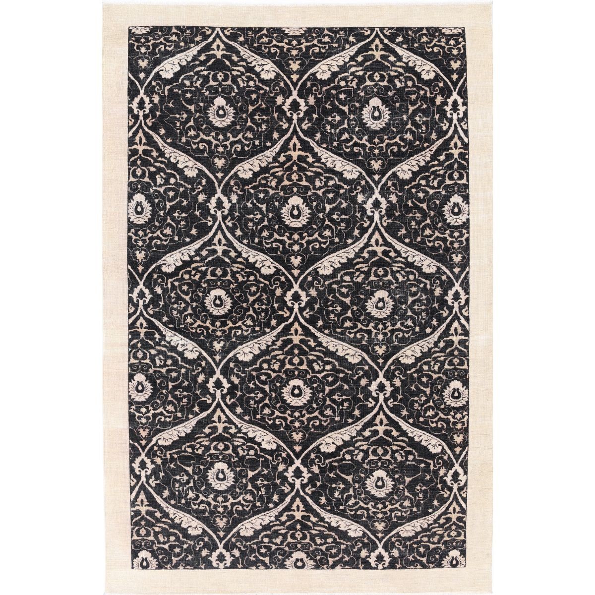Modcar 6x9 Handmade Double Knotted Washable Wool Rug - Colorful