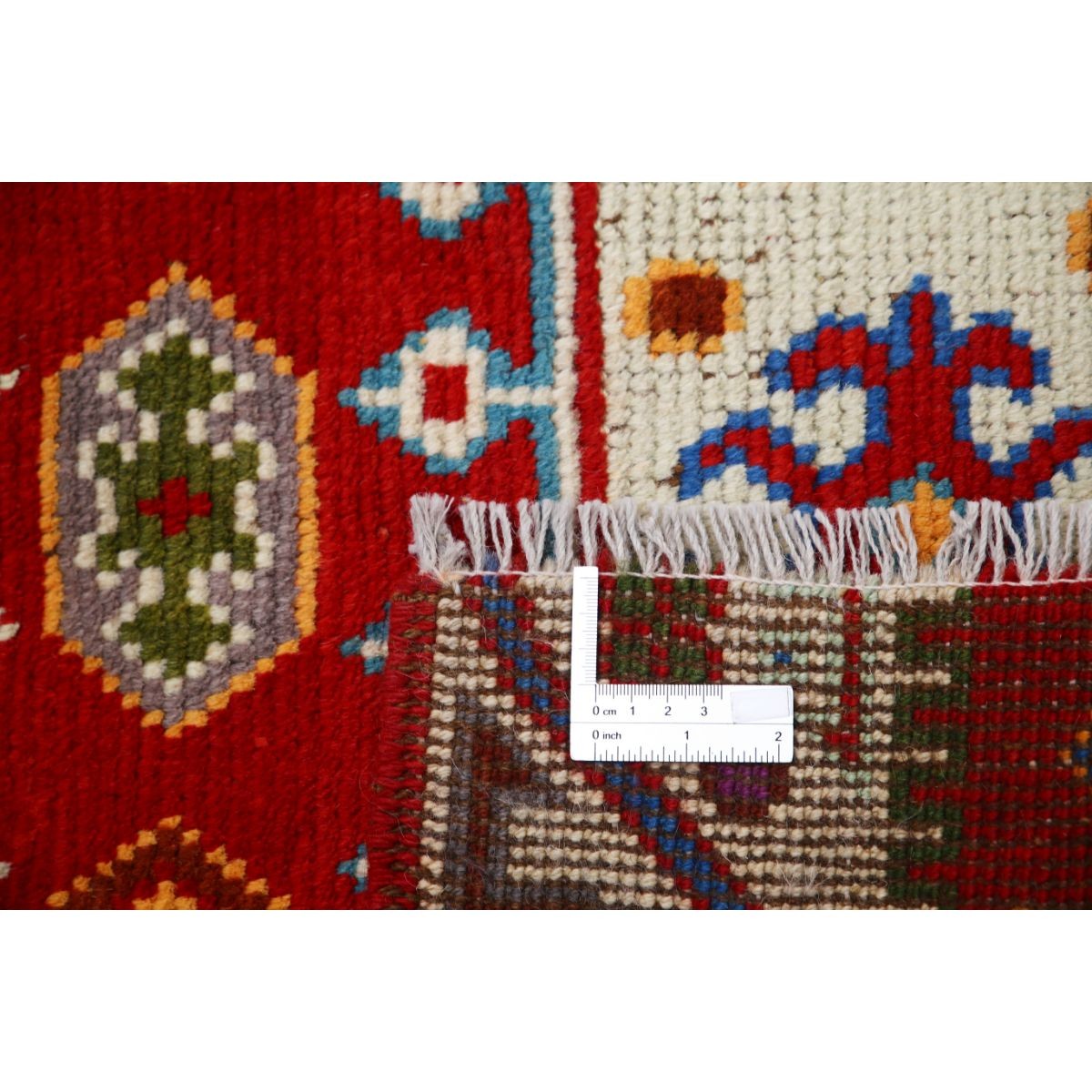 Revival 3x4 Handmade Double Knotted Washable Wool Rug - Colorful