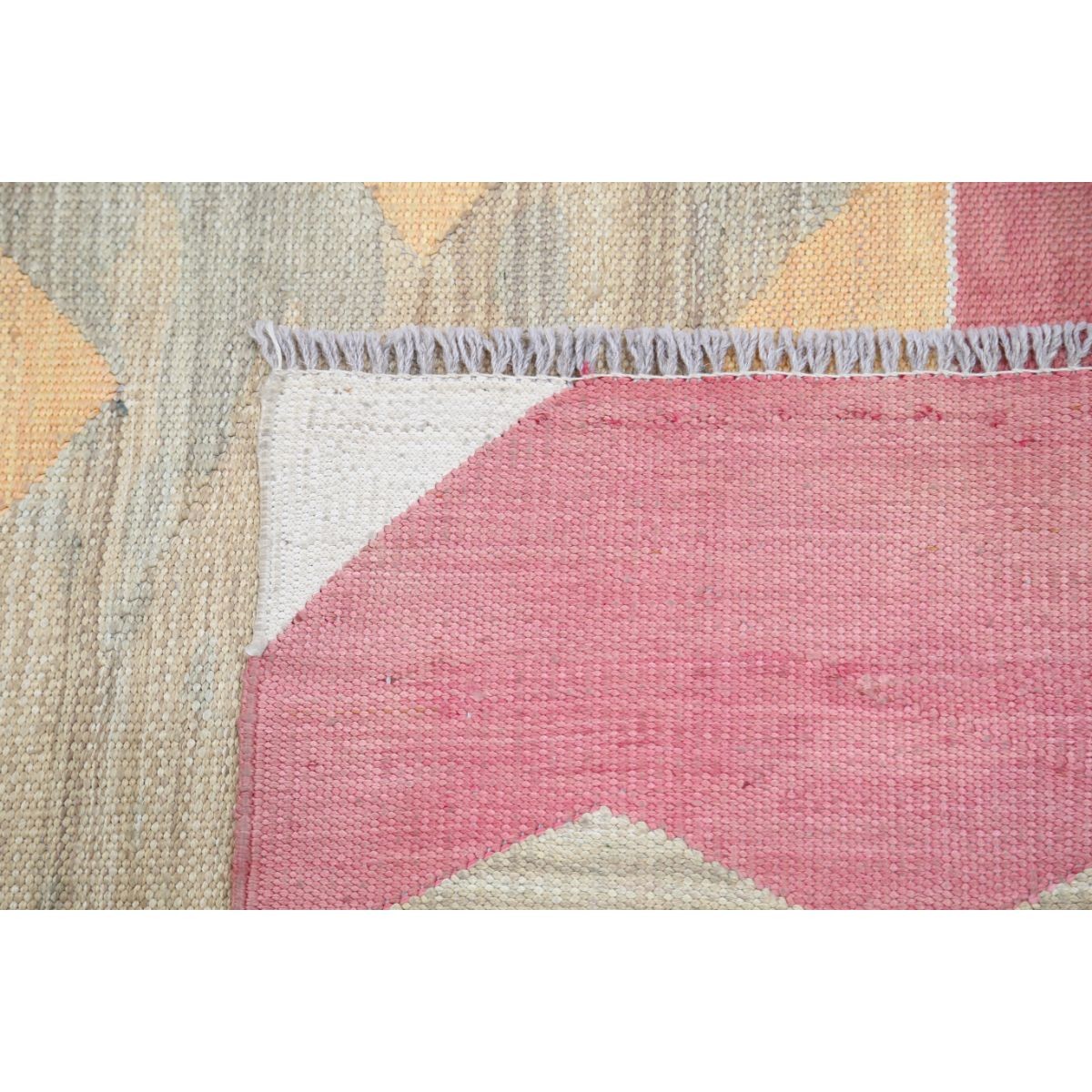 Silki 5x8 Hand Woven Washable Silk Rug - Colorful