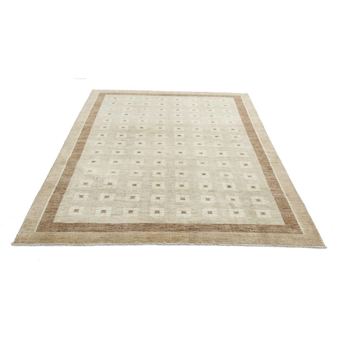 Modcar 6x9 Handmade Double Knotted Washable Wool Rug - Colorful